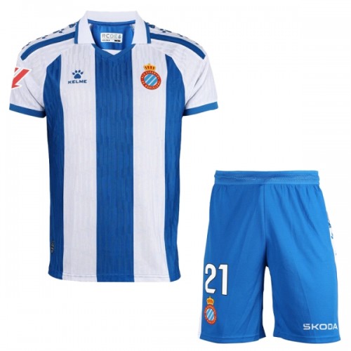Conjunto RCD Espanyol Equipamento Principal 2025-26 - Criança Conjunto RCD Espanyol Equipamento Principal 2025-26 - Criança